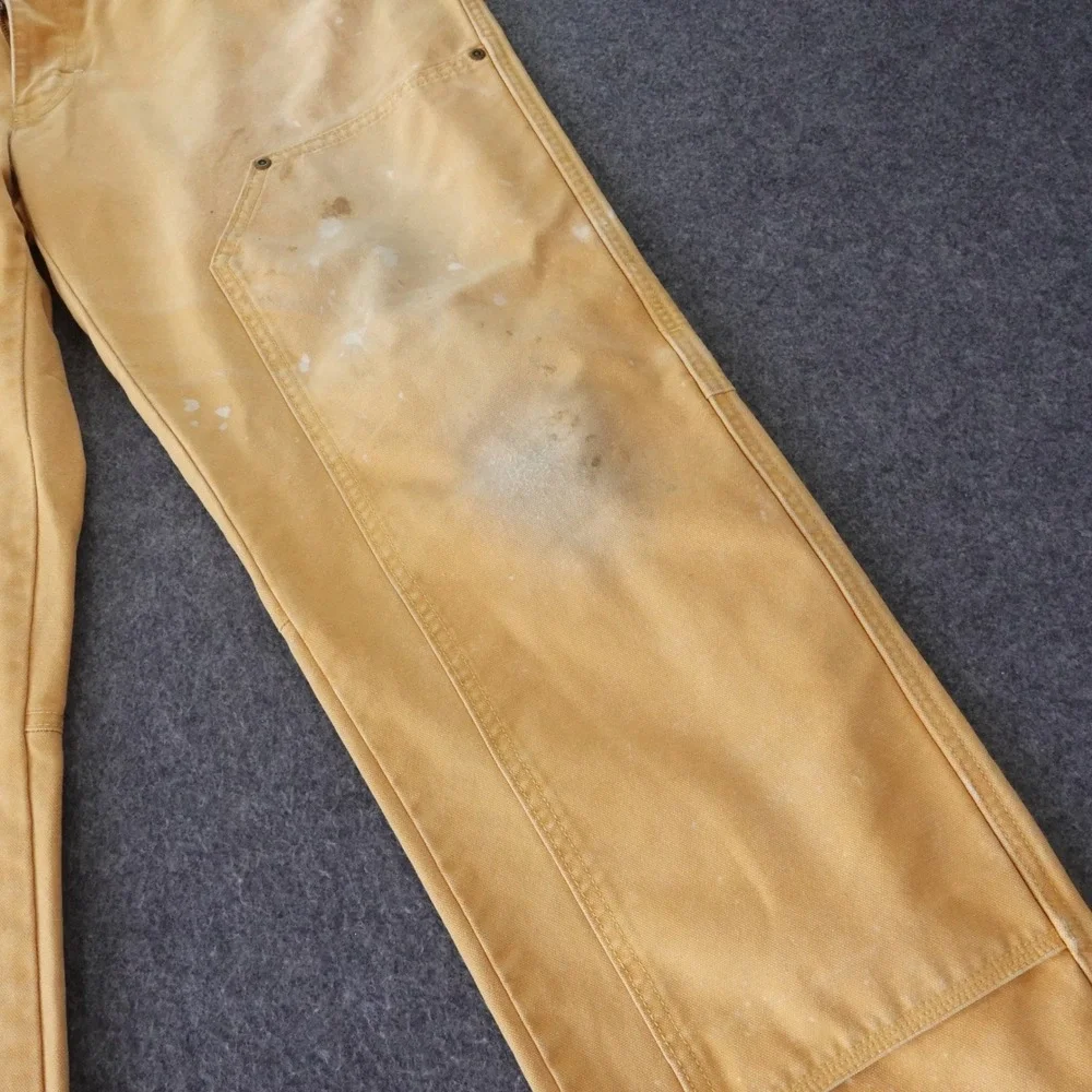 Columbia PHG Mens 36x34 Double Knee Canvas Work Pants Distressed READ!
